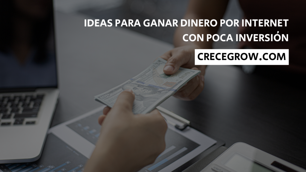 ideas para ganar dinero por internet con poca inversión - Crece Grow